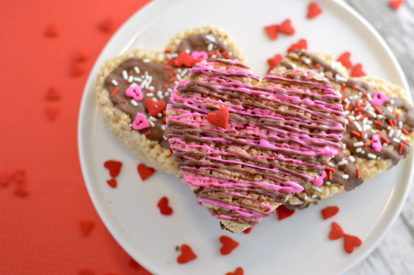 heart shaped rice krispie treats