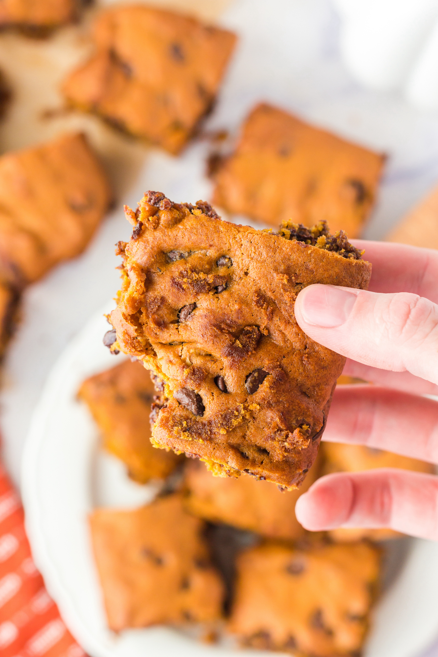 pumpkin blondies
