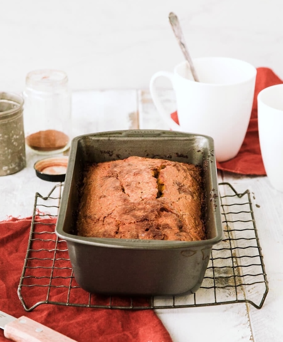 pumpkin bread recipe in a loaf pan