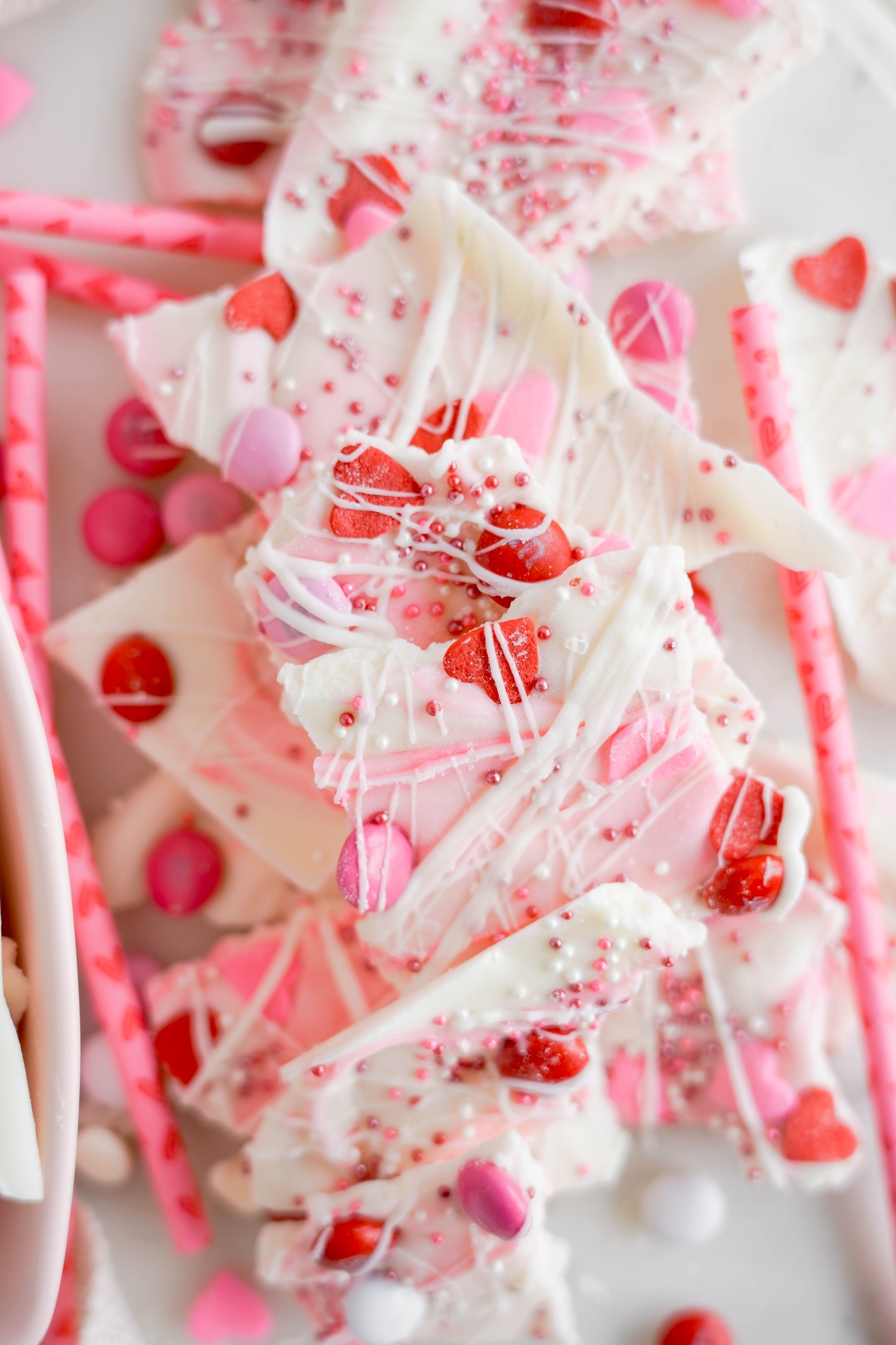 valentine's day candy bark