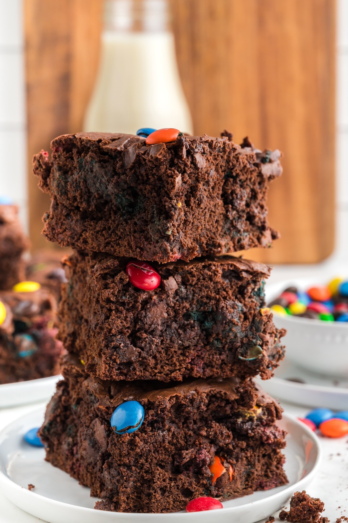 chocolate m&m brownies