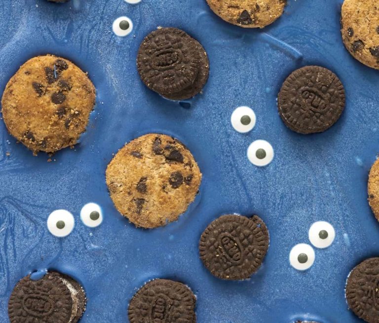 Cookie Monster Bark is Sesame Street Party Perfect