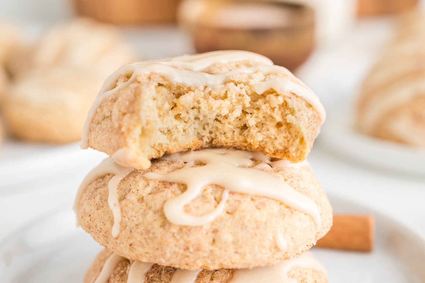 glazed maple cookies