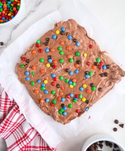monster fudge ready to serve