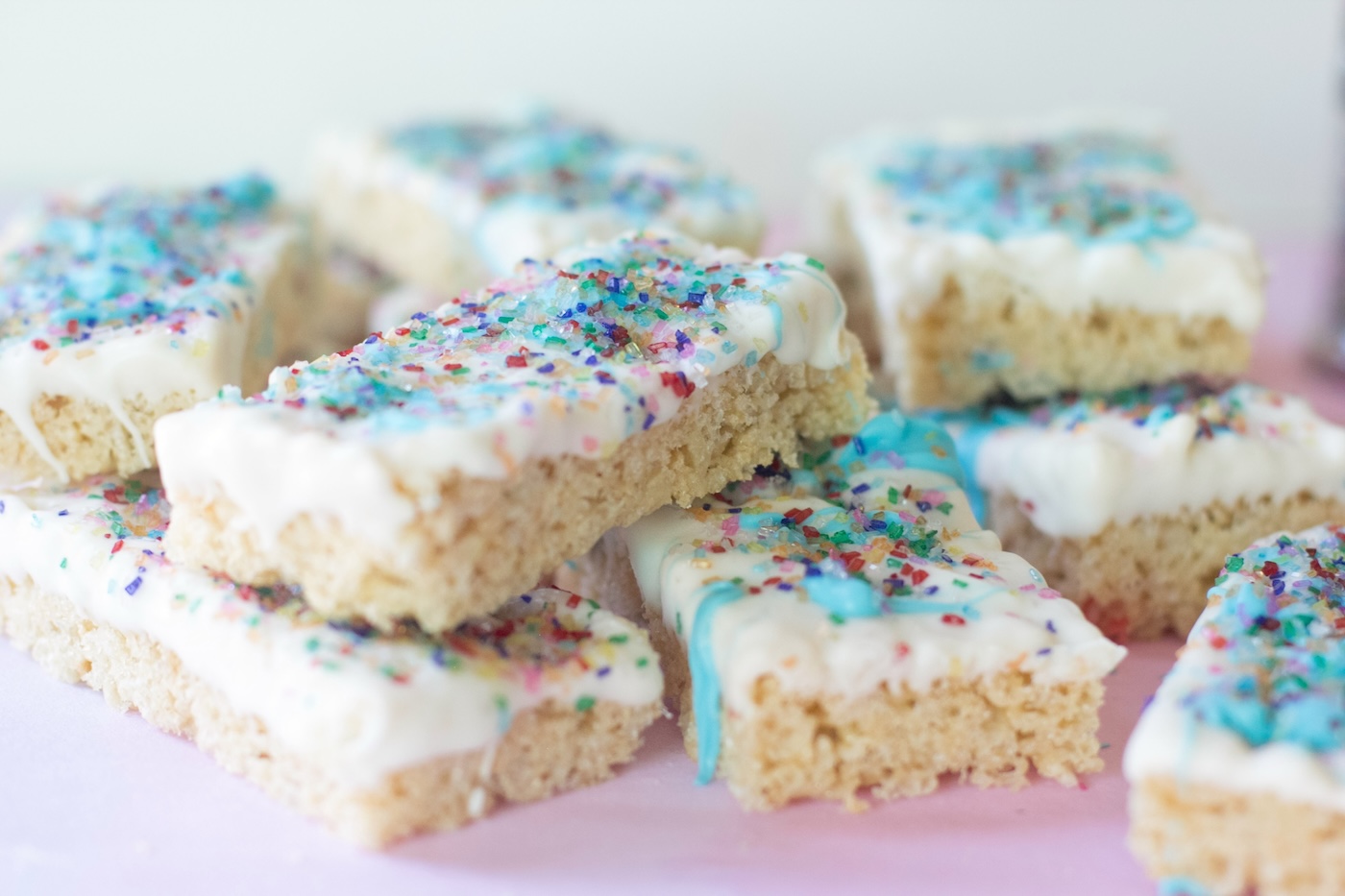 cotton candy rice krispie treats