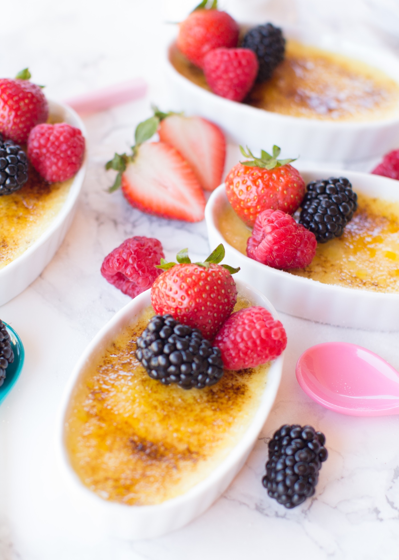 fruit creme brulee