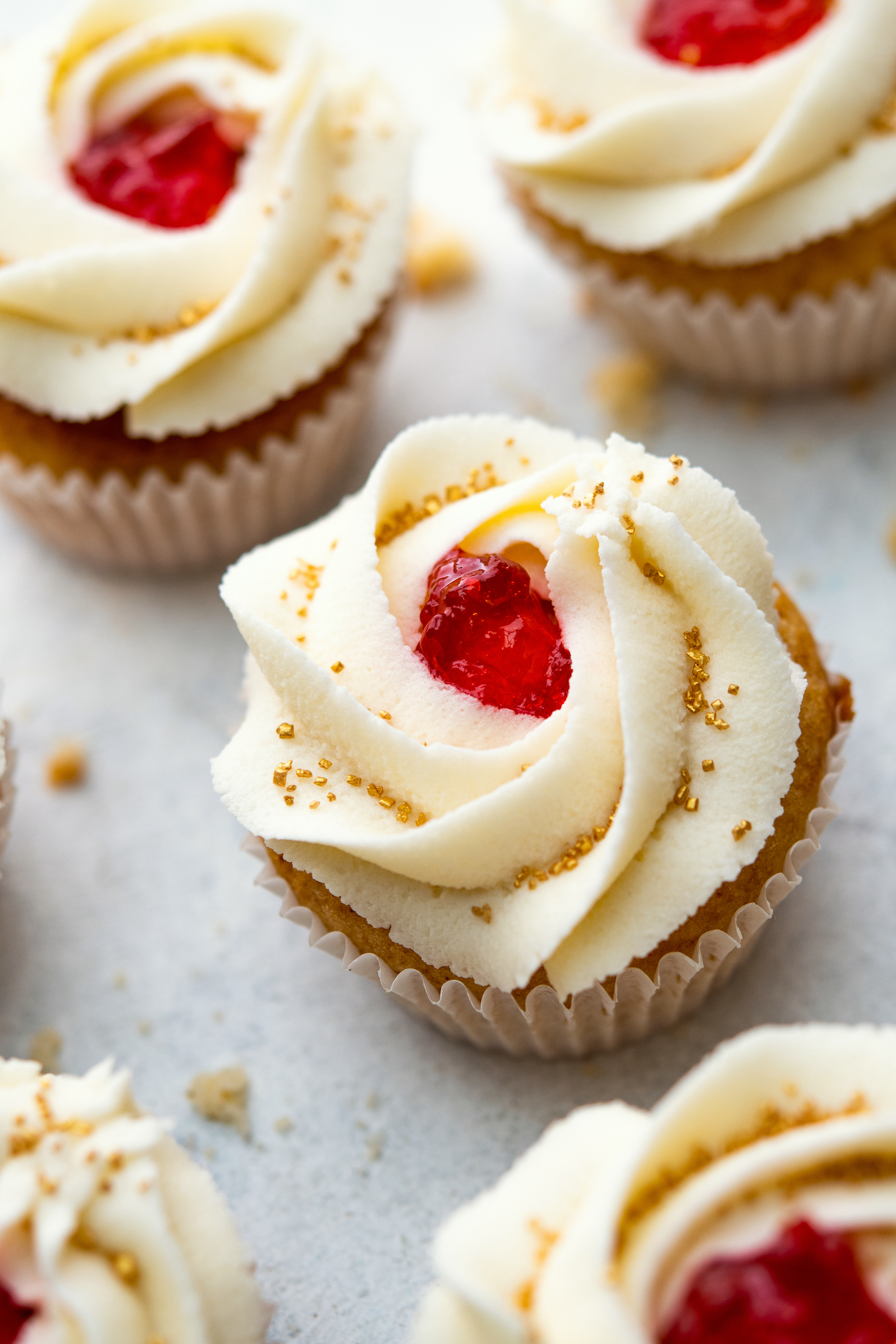 jam filled cupcakes recipe