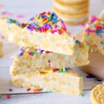 no bake dessert bars with fruity pebbles