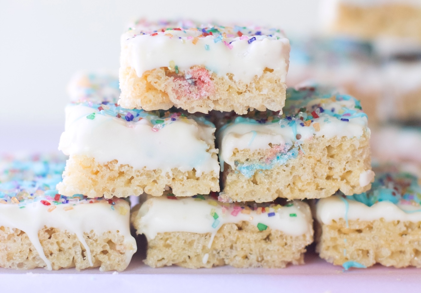rice krispie treats with cotton candy