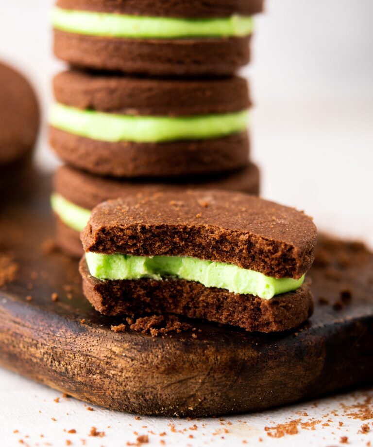 mint filled cookies