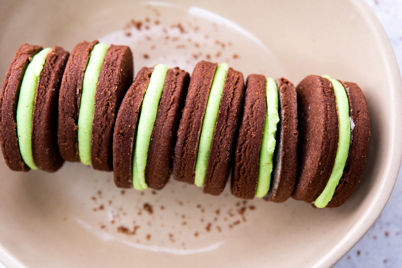 peppermint sandwich cookies