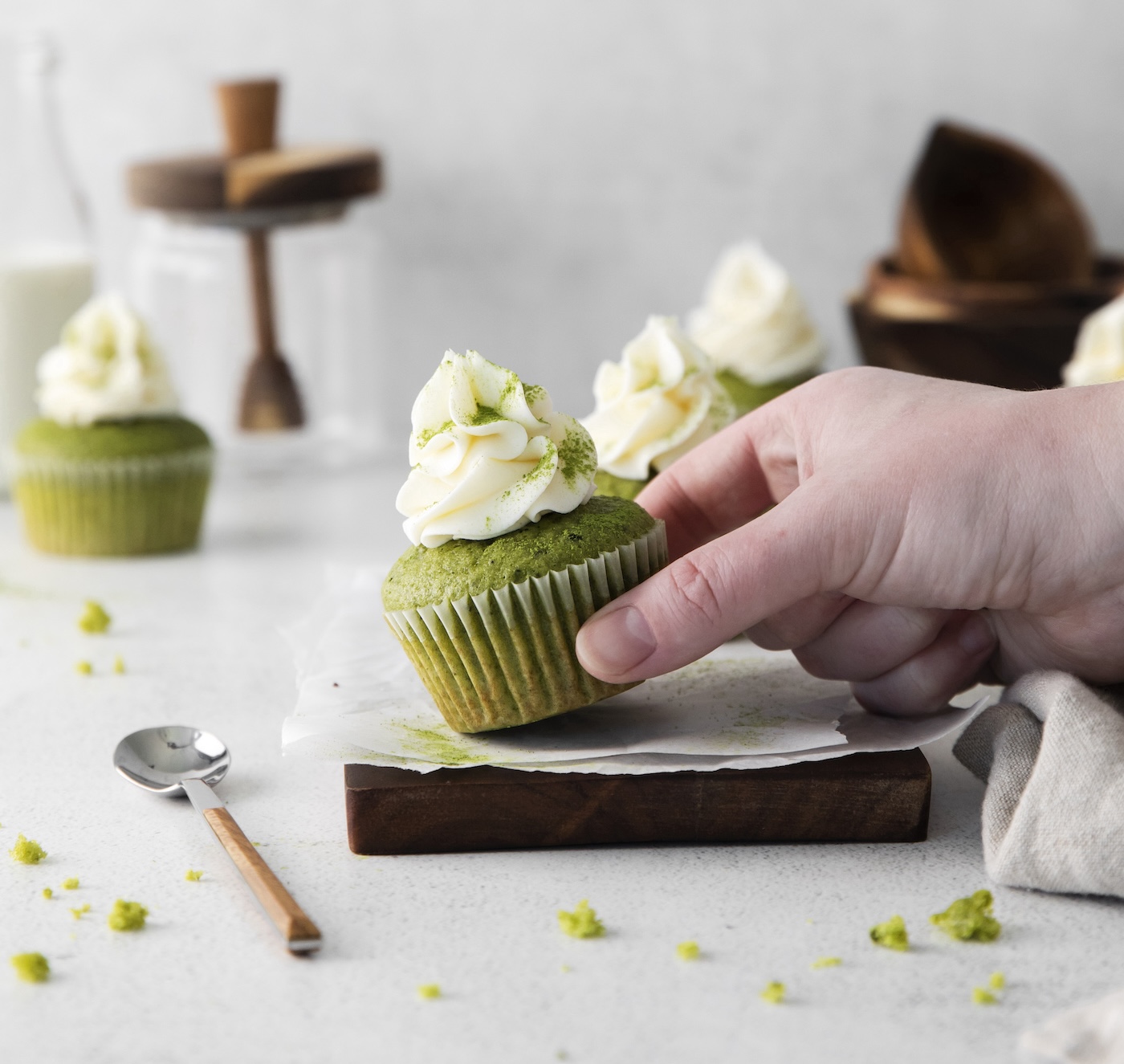 matcha green tea cupcakes