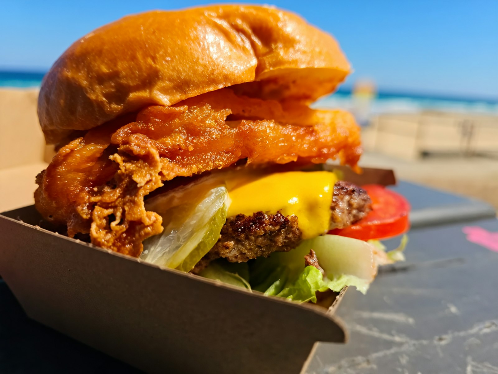 Bacon smash burger
