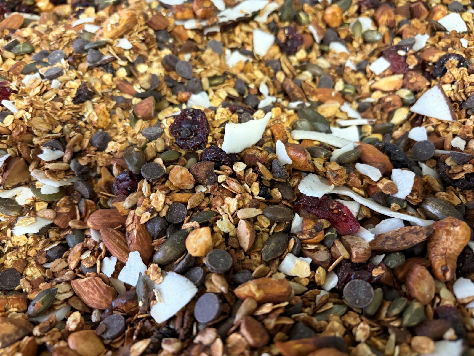 Granola with nuts and seeds