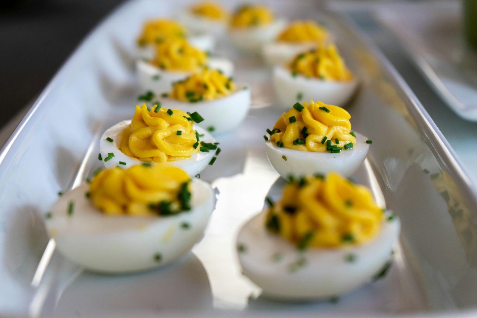 Deviled eggs with paprika