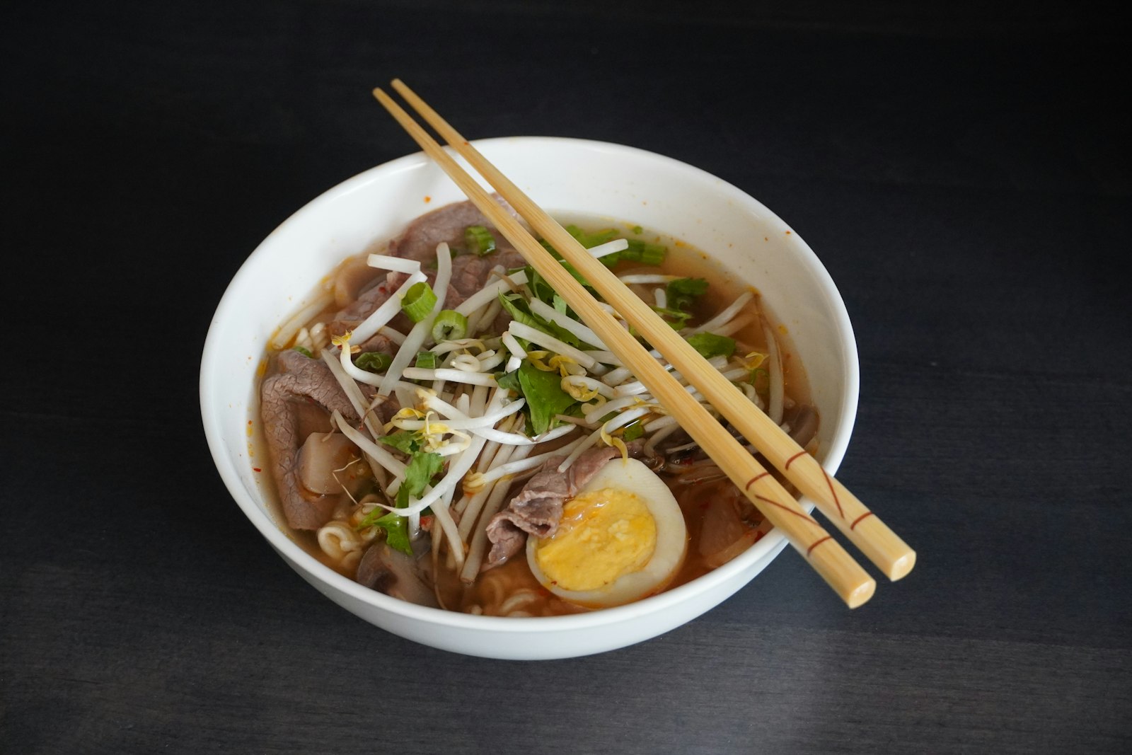 Japanese dinners: shoyu ramen with soft egg and chashu pork