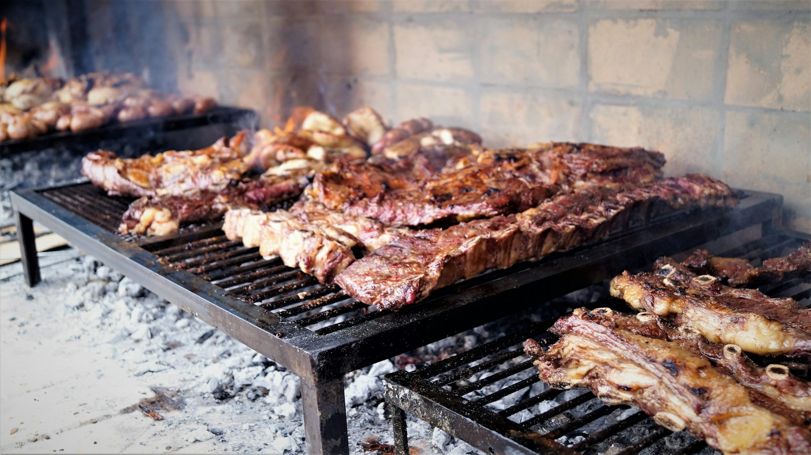 Mexican dinner recipes carne asada steak on a hot grill