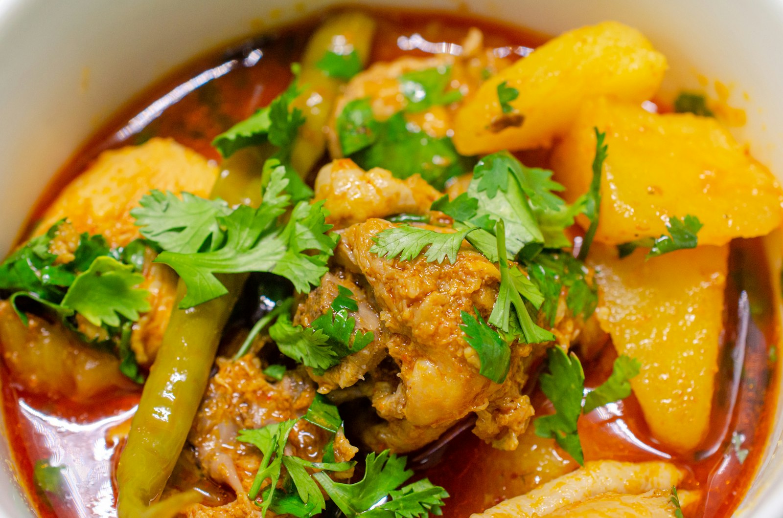 Aloo gosht, meat and potato curry
