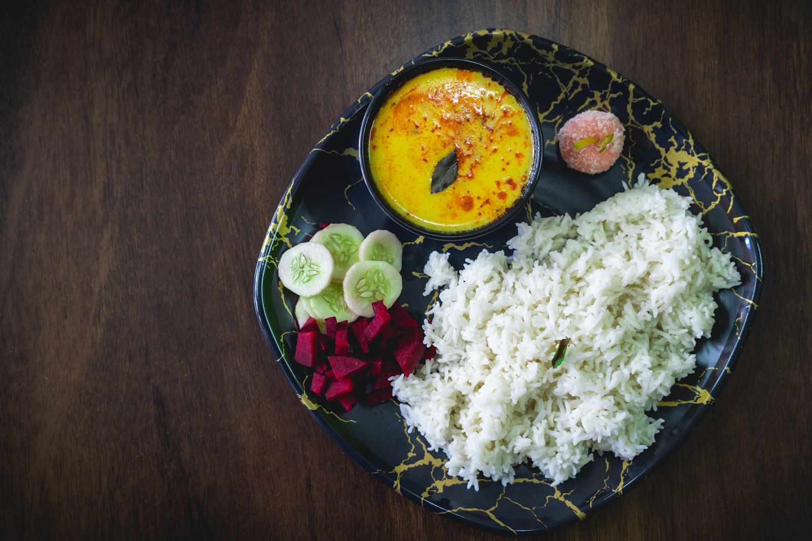 Daal chawal, lentils with rice