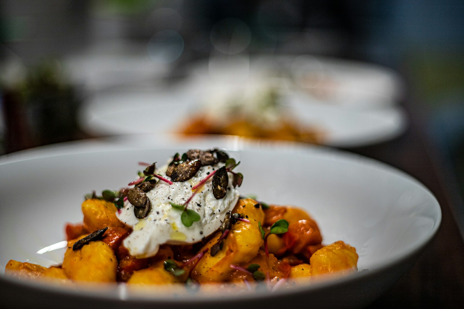 Pumpkin gnocchi with sage