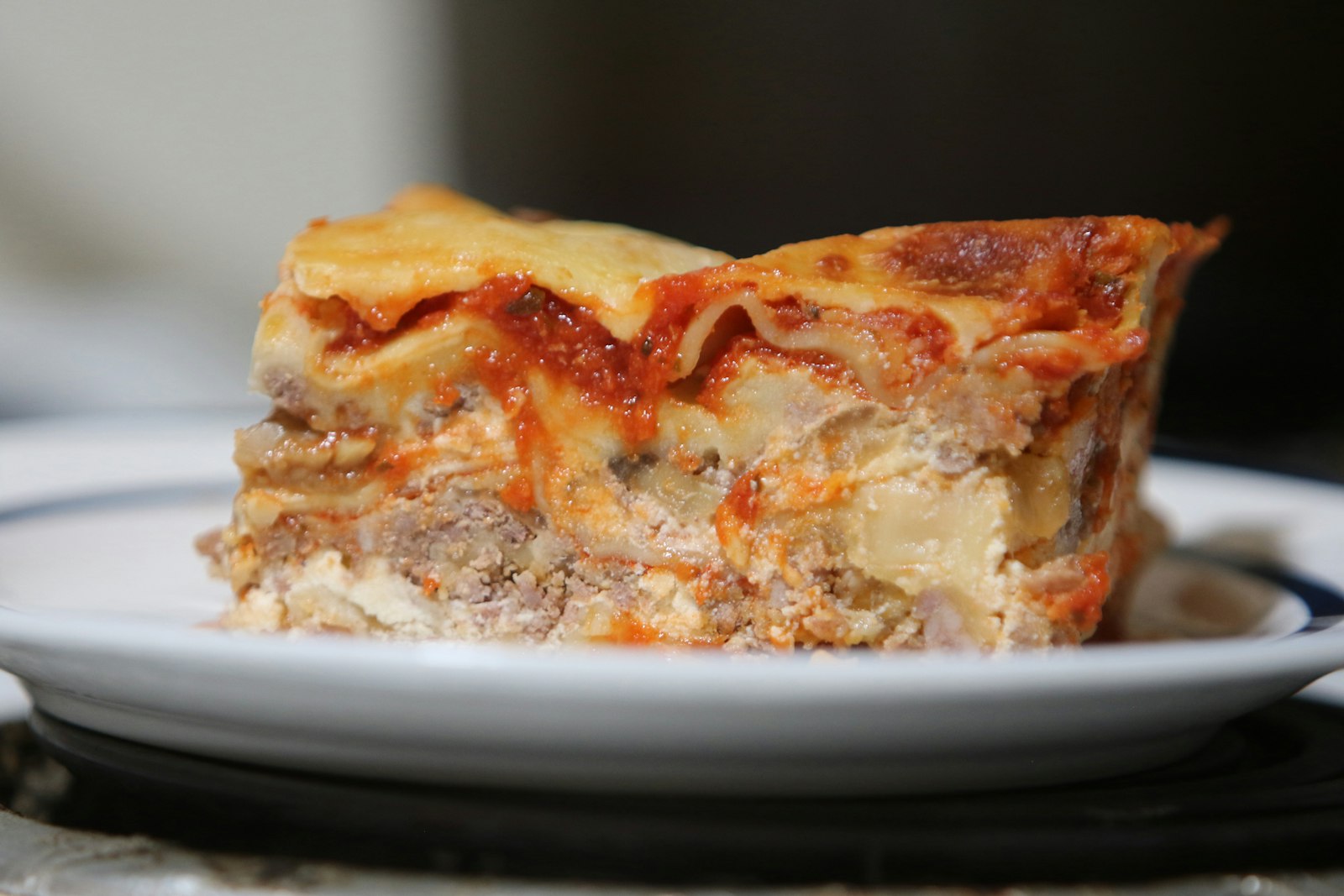Slice of butternut squash lasagna