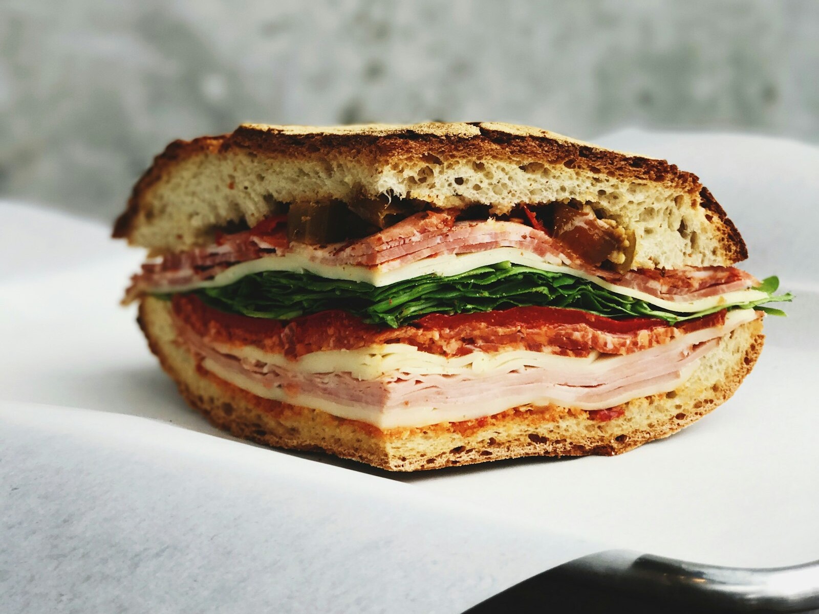 Pressed Cuban with ham, pork and pickles
