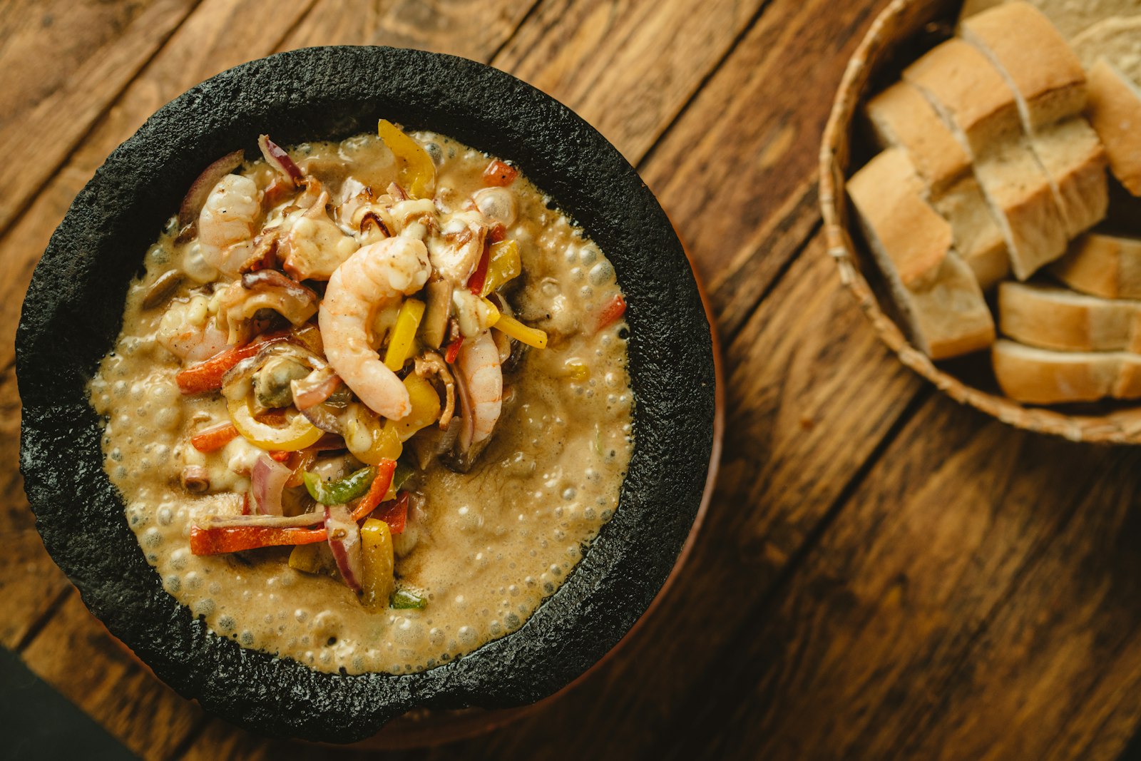 Bowl of rice porridge with toppings