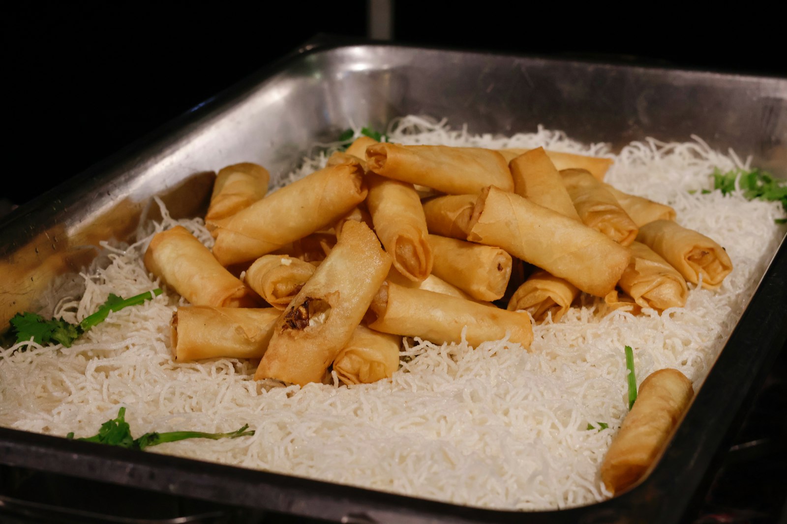 Crispy Filipino lumpia spring rolls