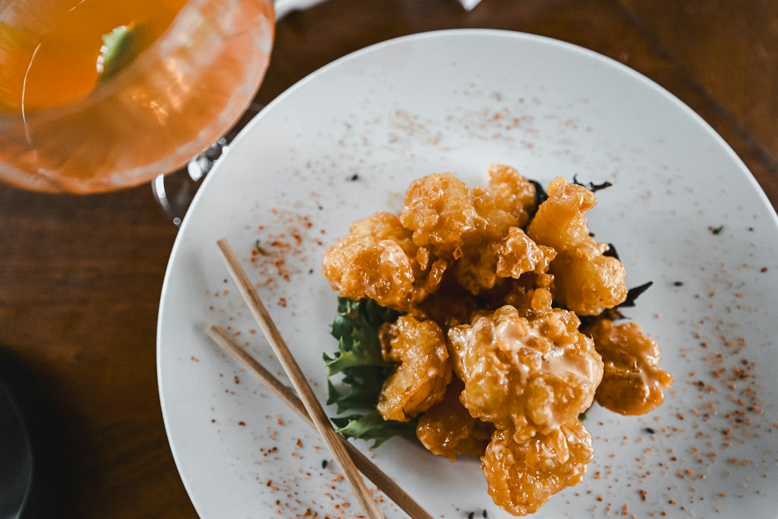 Crispy bang bang prawns in creamy spicy sauce