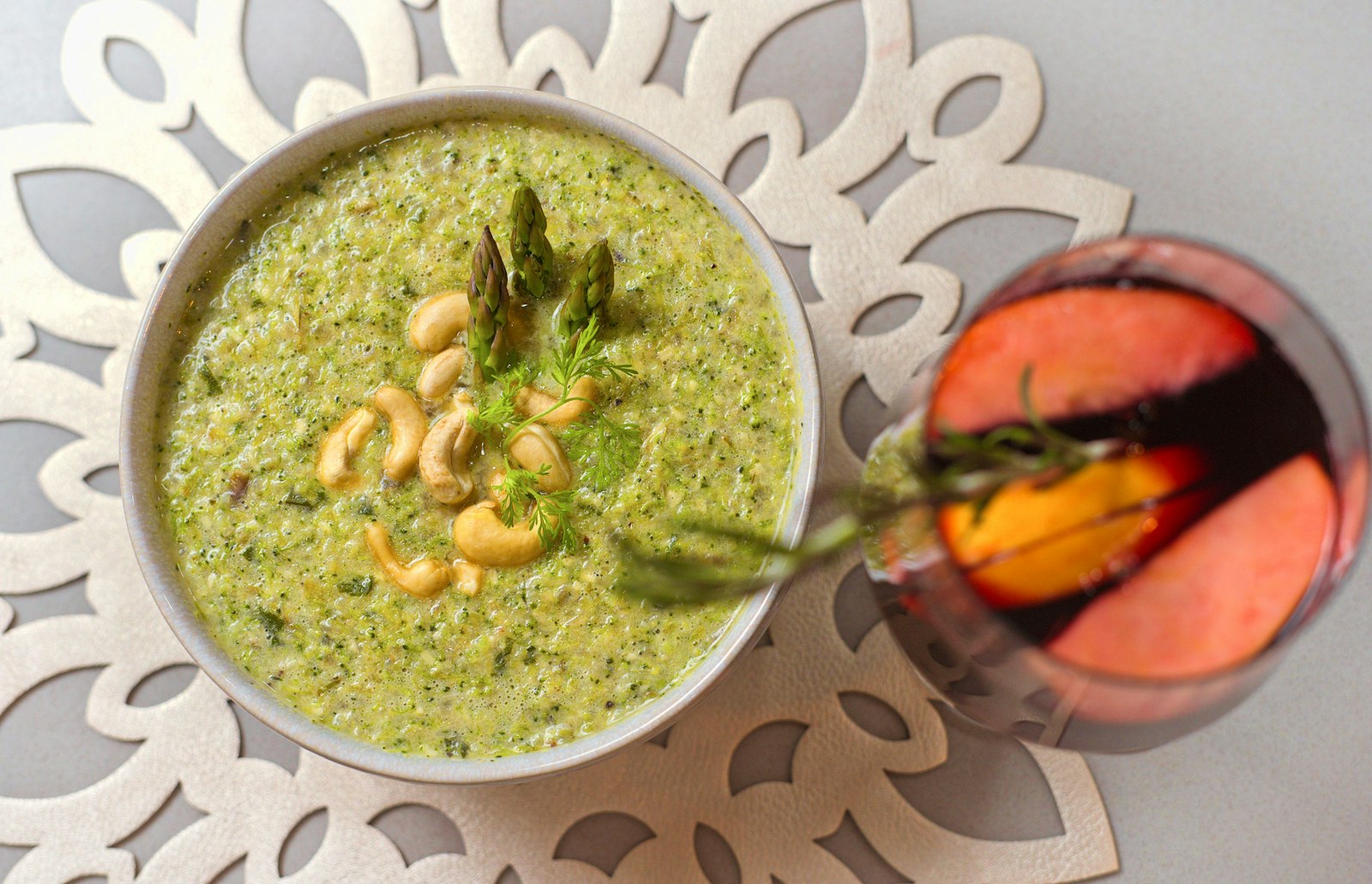 Fall soups idea: creamy broccoli cheddar soup in a bowl