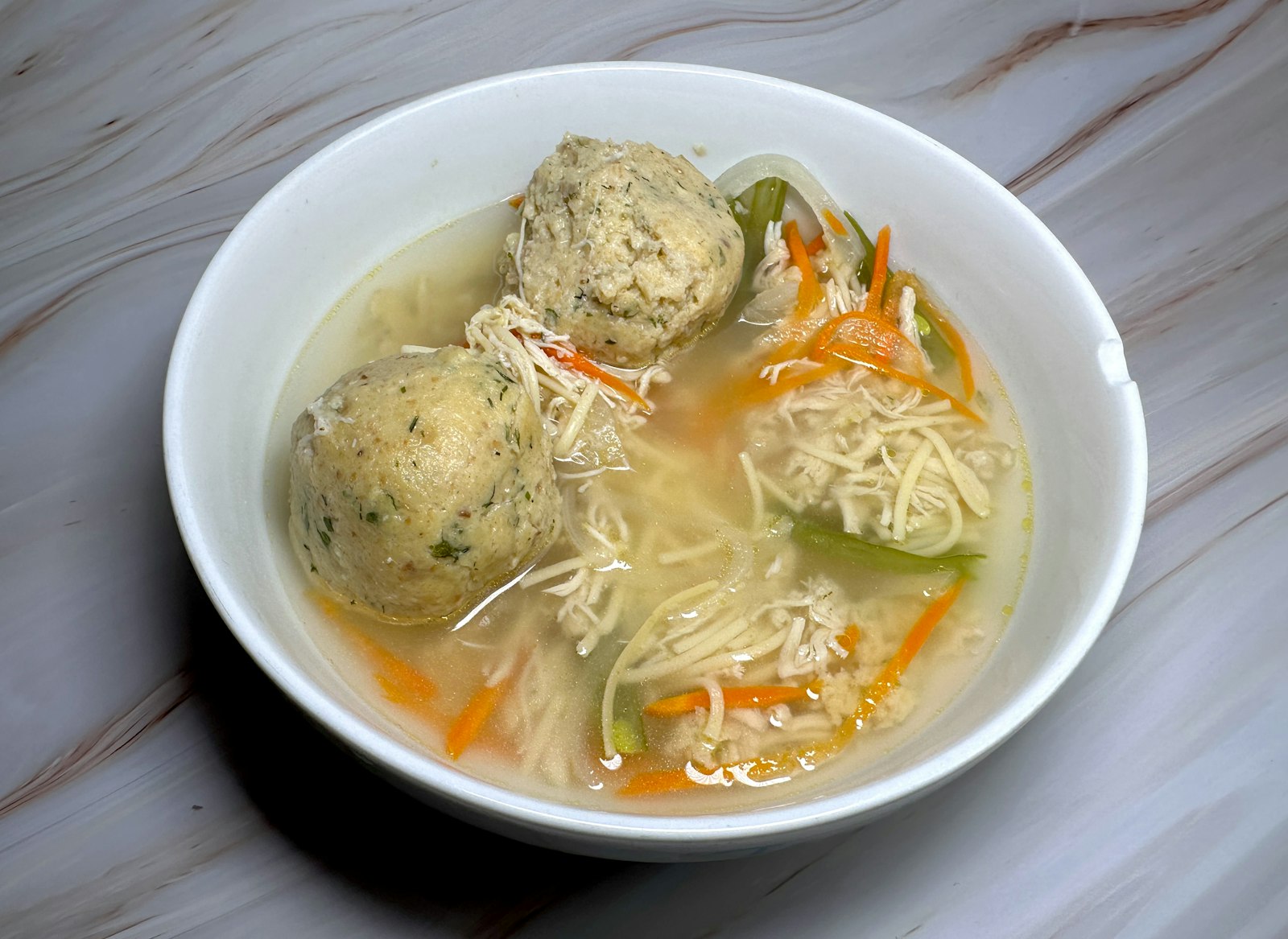 Fall soups classic: Italian wedding soup with tiny meatballs