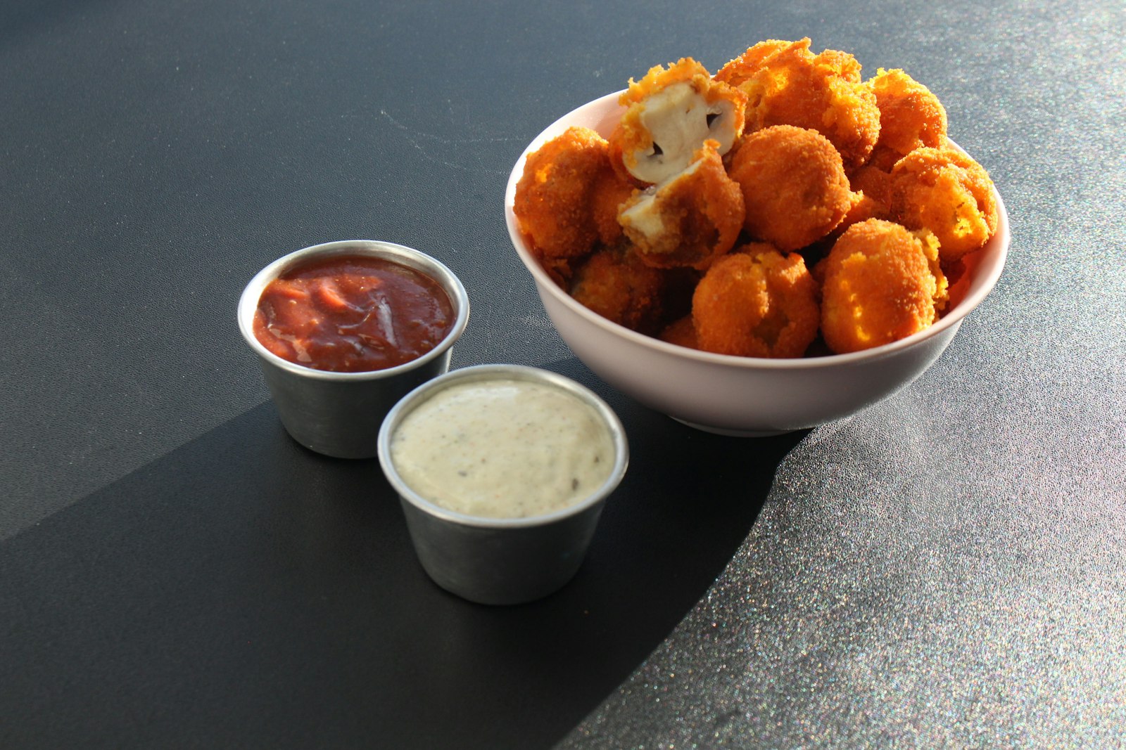 Buffalo bites with ranch dip