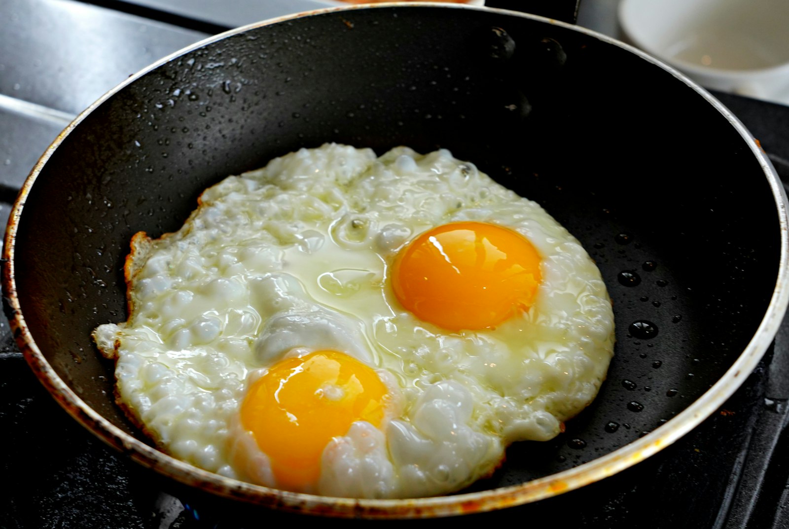 Sunny side up eggs, simple vitamin D foods for breakfast