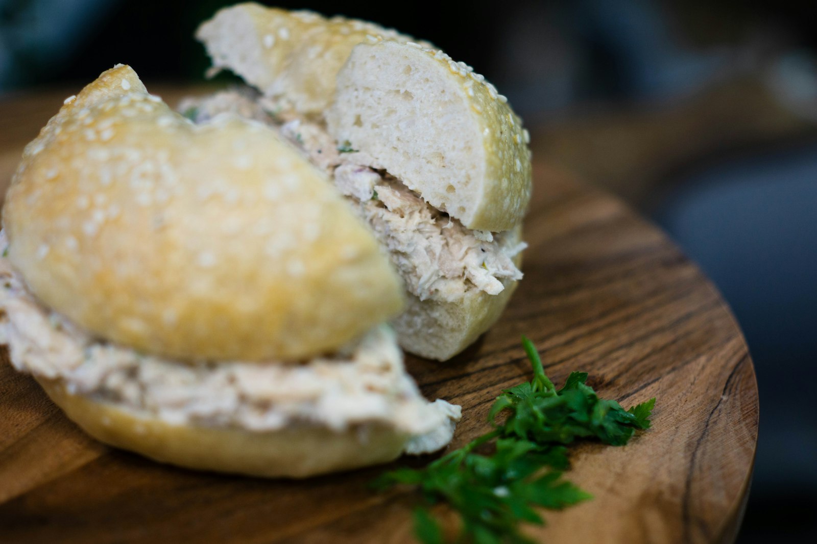 Tuna on a soft roll