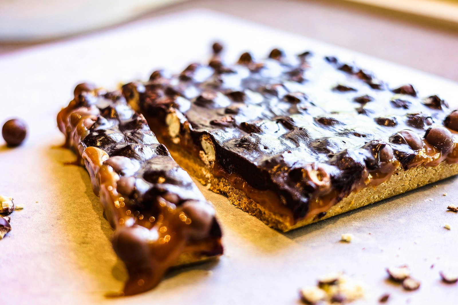 No bake peanut butter chocolate bars