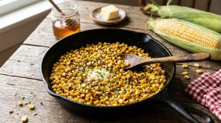 Honey butter skillet corn side dish