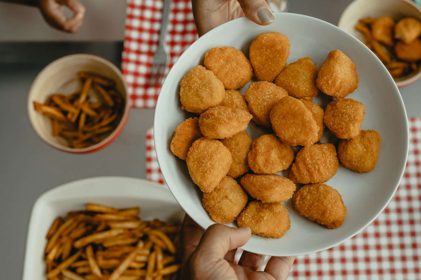 Hidden veggie recipes: homemade chicken nuggets on a plate