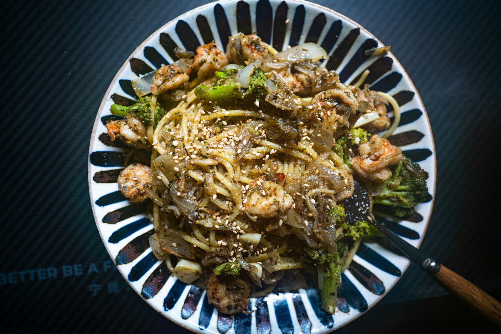 Sesame noodles with broccoli and toasted seeds, one of the best cold pasta salads