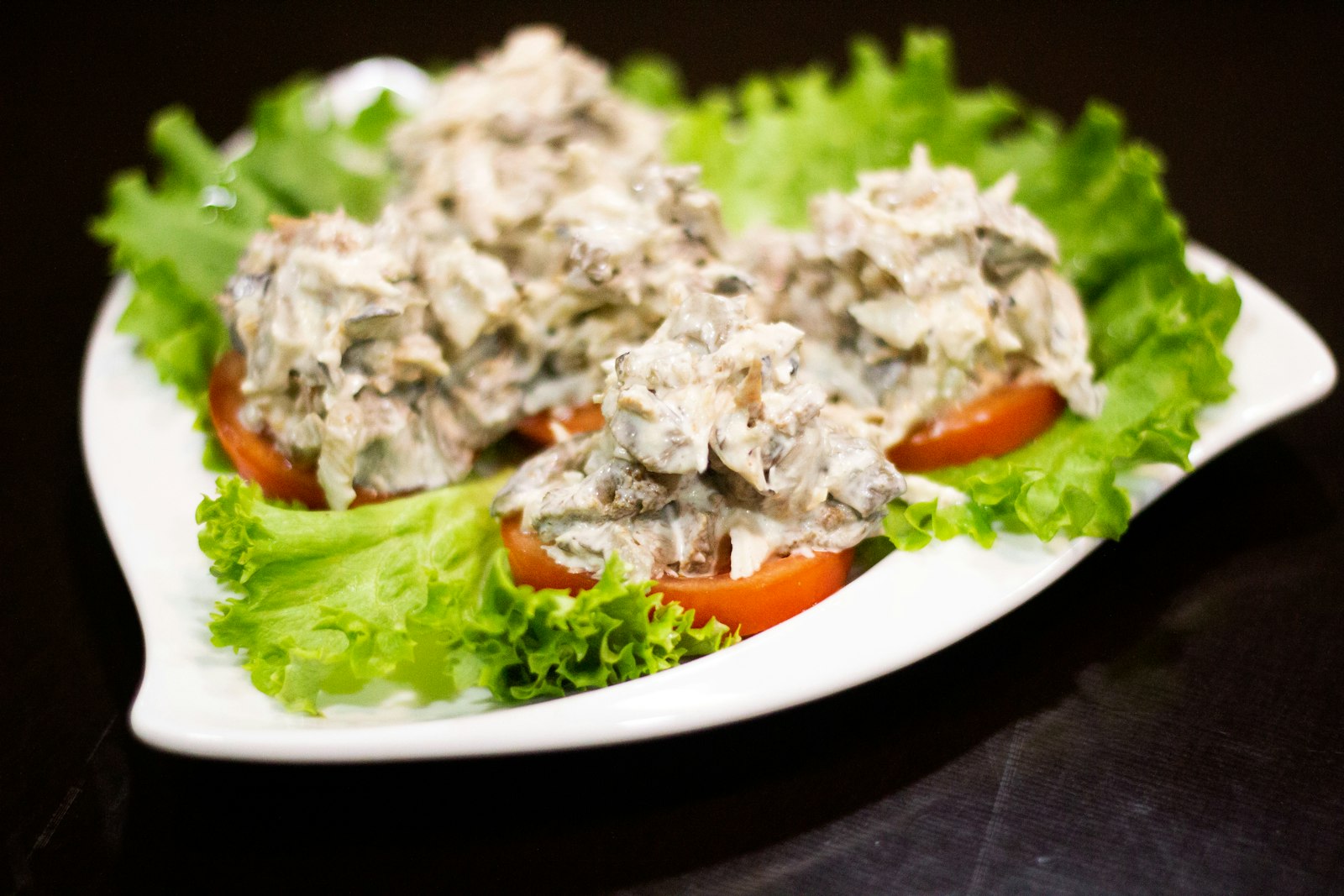 Chicken salad in lettuce cups, one of the easiest healthy wraps