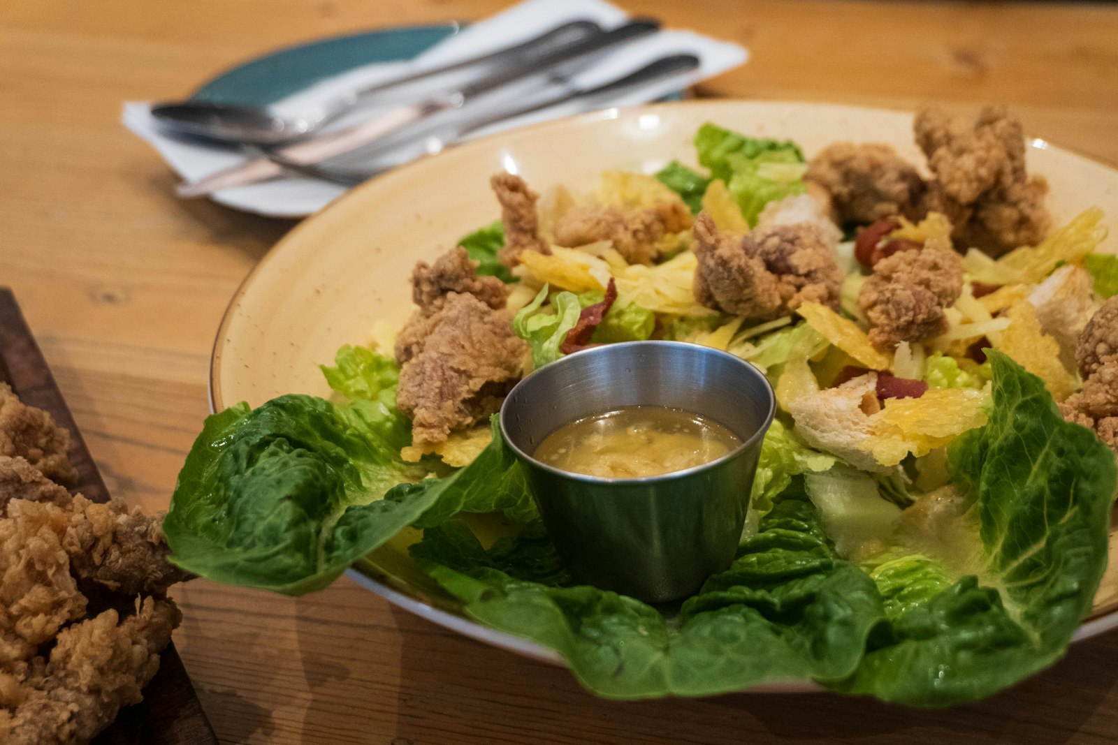 Caesar salad with grilled chicken