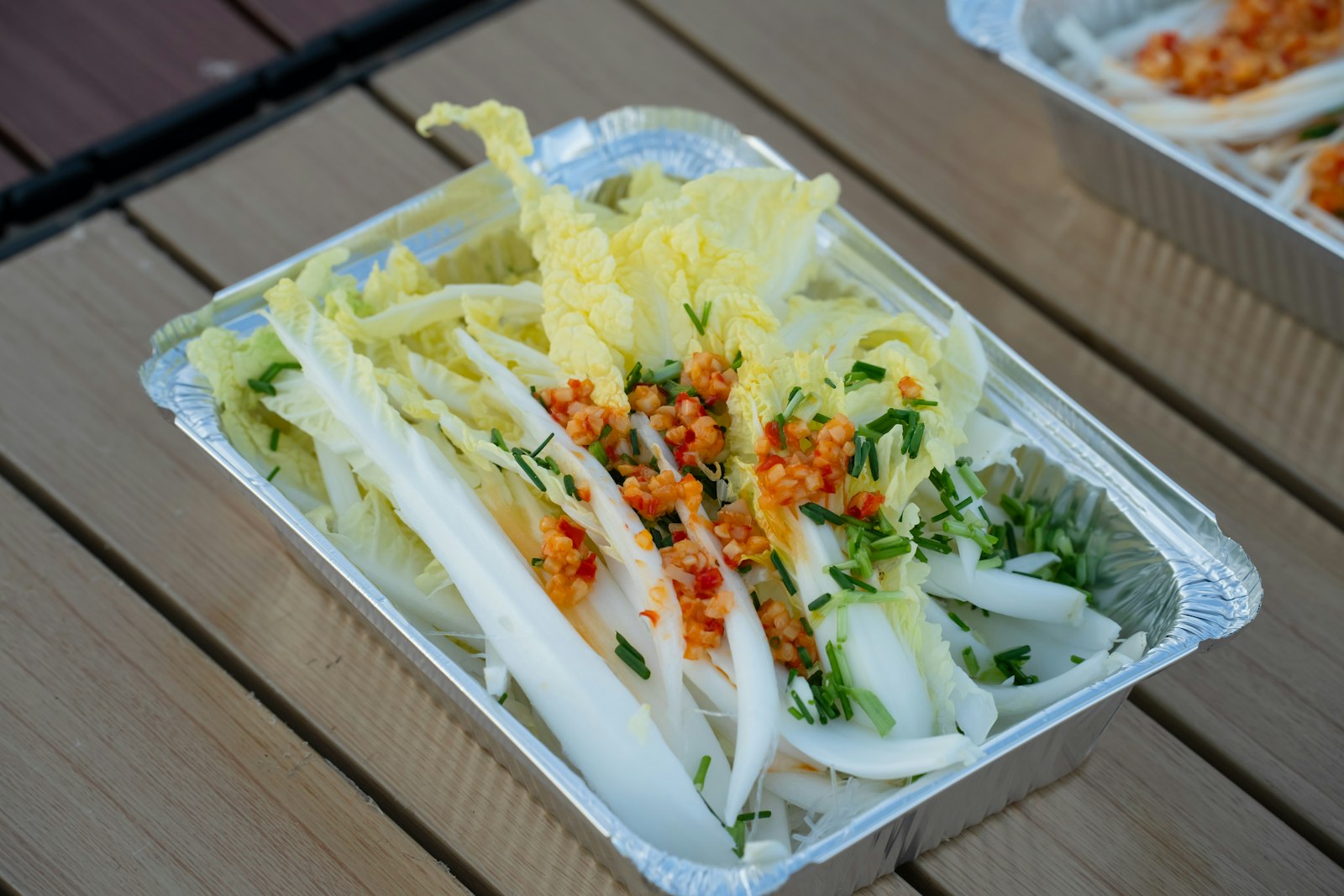 Crunchy shredded salad with sesame dressing