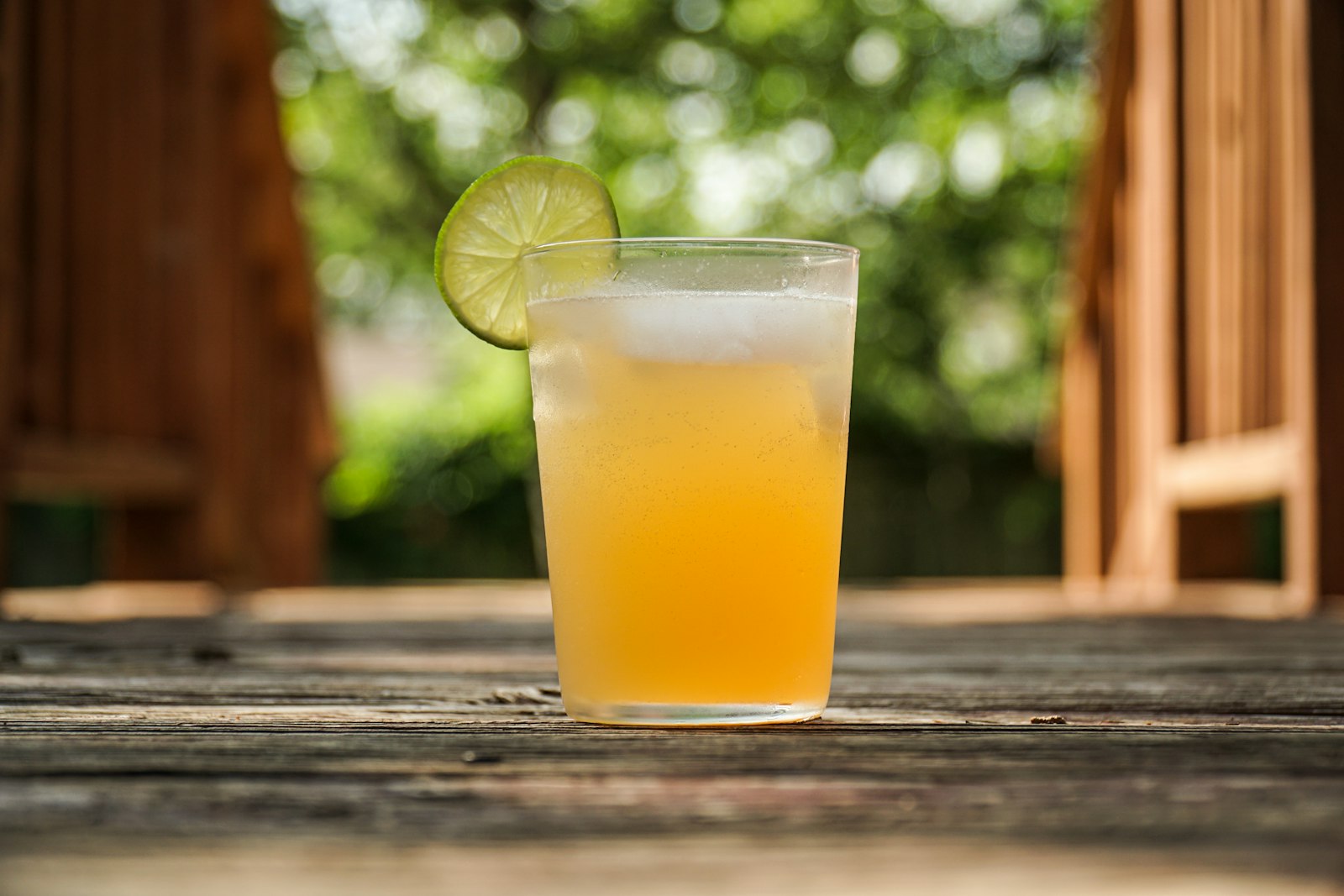 Mango agua fresca with lemon