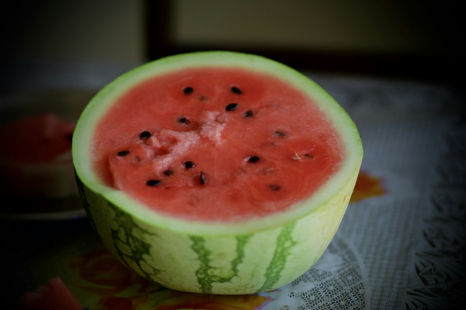 Ripe watermelon half for agua fresca