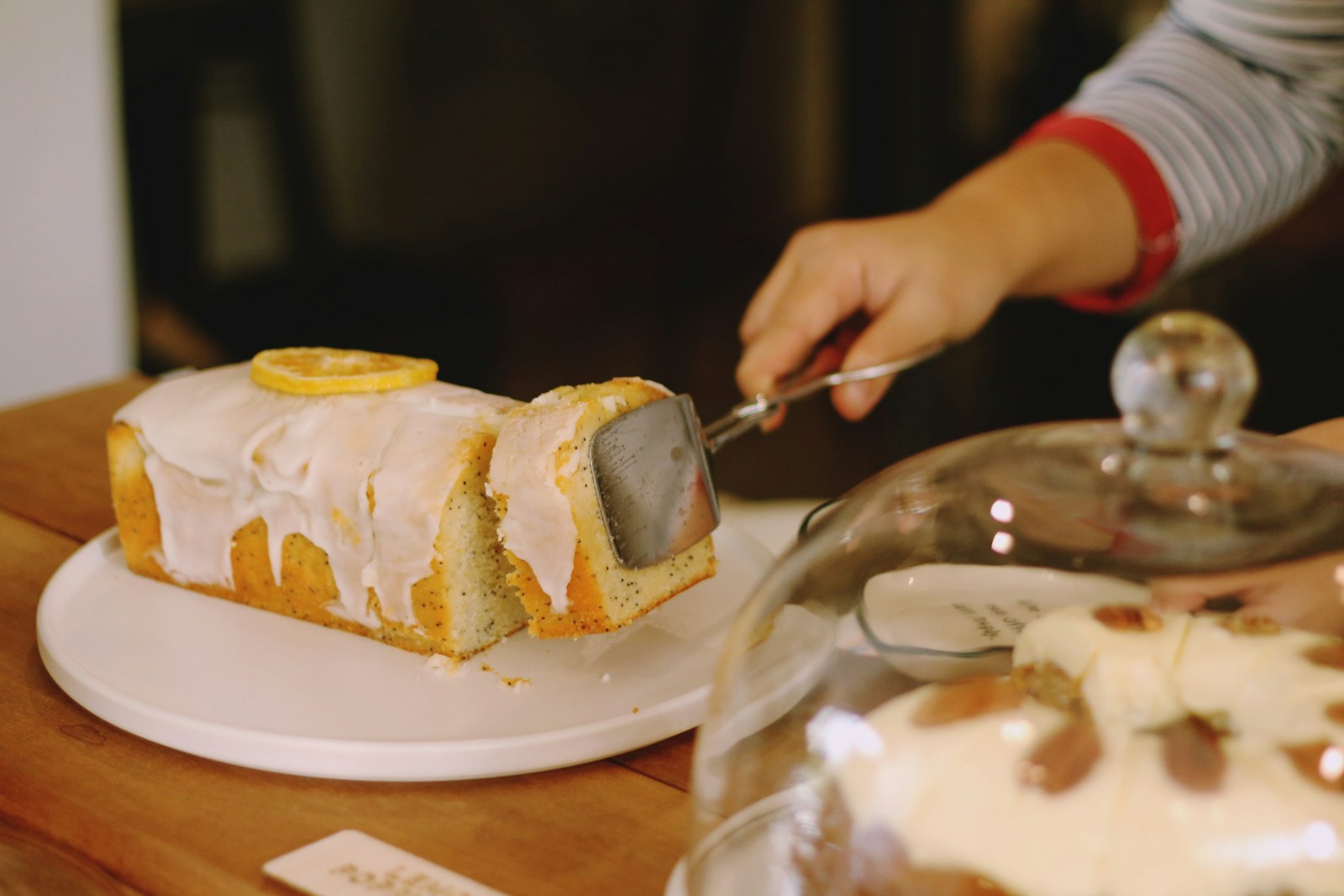 Lemon loaf with a sugar glaze, quick breads at their best