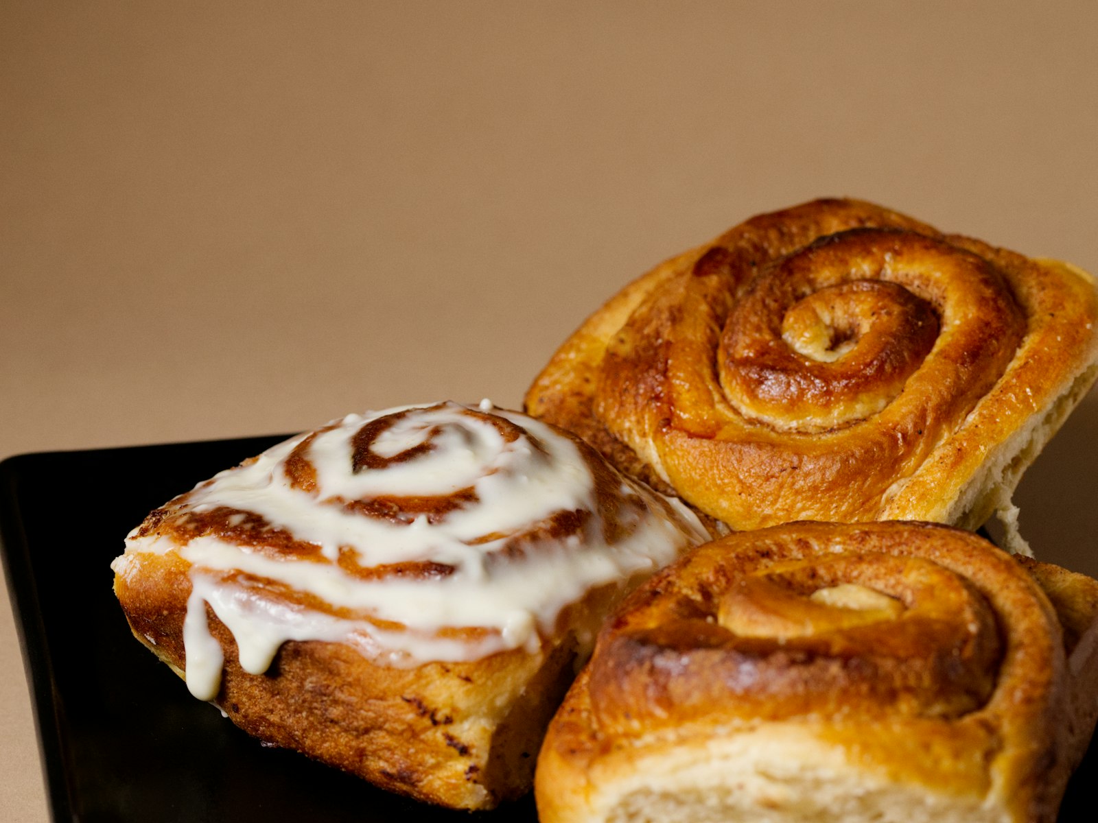 Classic glazed cinnamon rolls