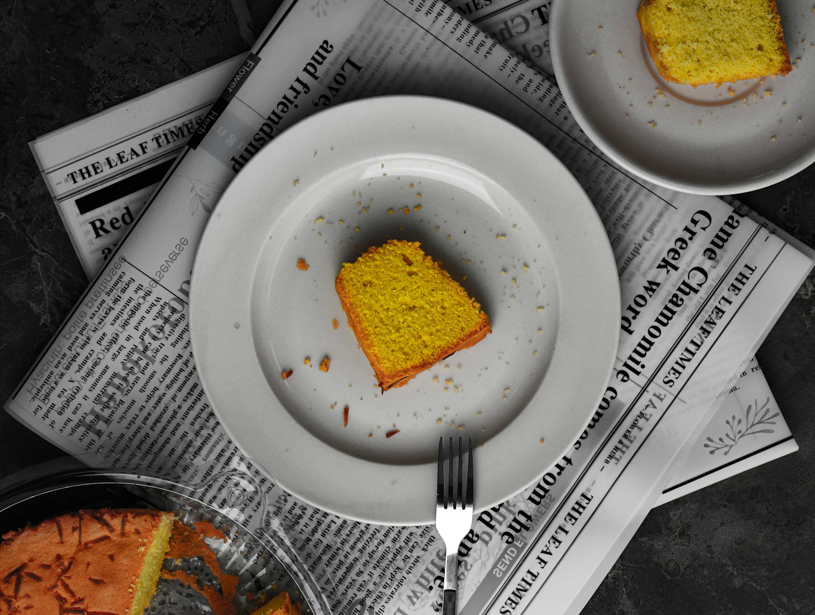 Slice of German butter cake