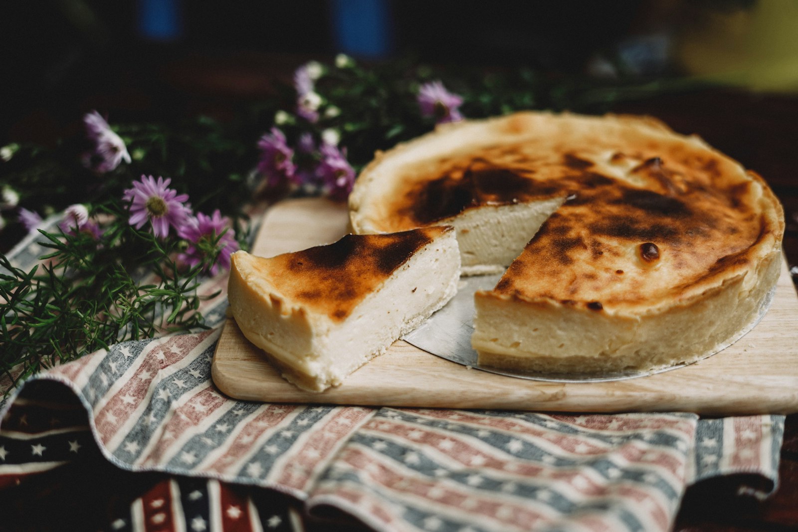 German cheesecake made with quark
