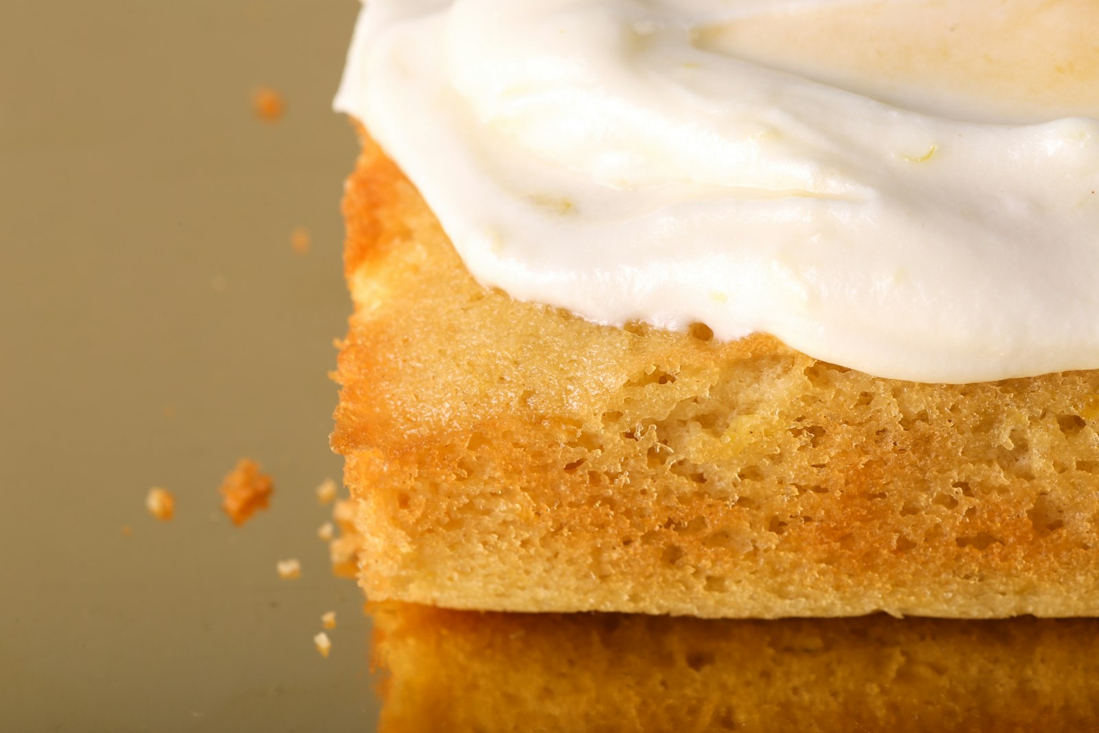 Slice of tres leches with whipped cream