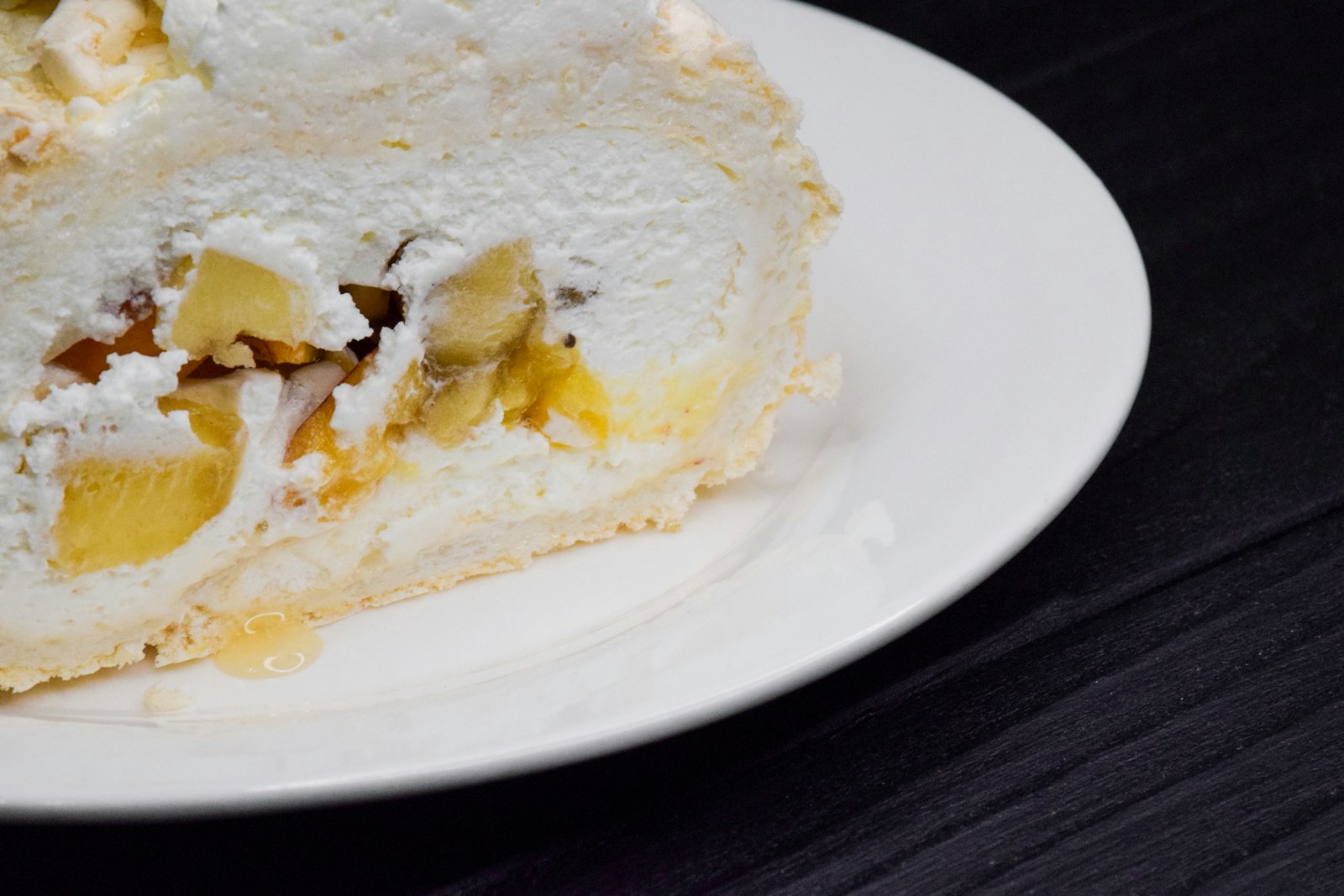 Slice of banana cream pie, one of the classic banana desserts