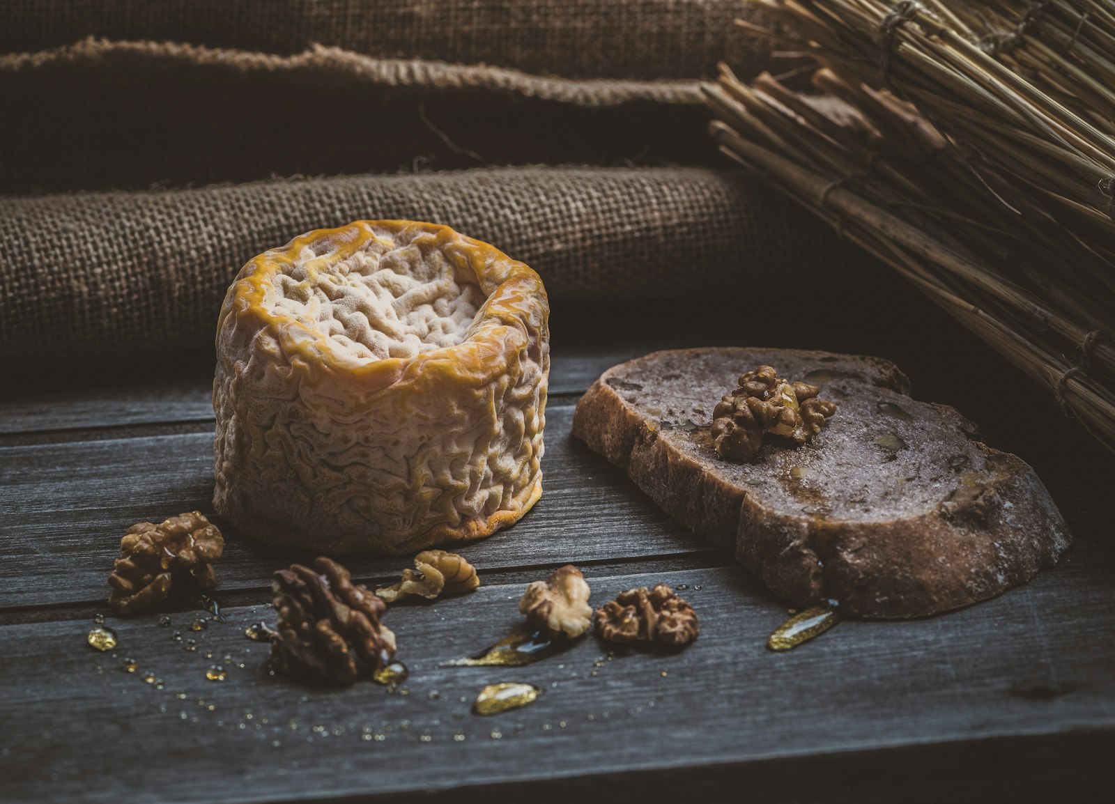 Cheese ball rolled in nuts, retro appetizers